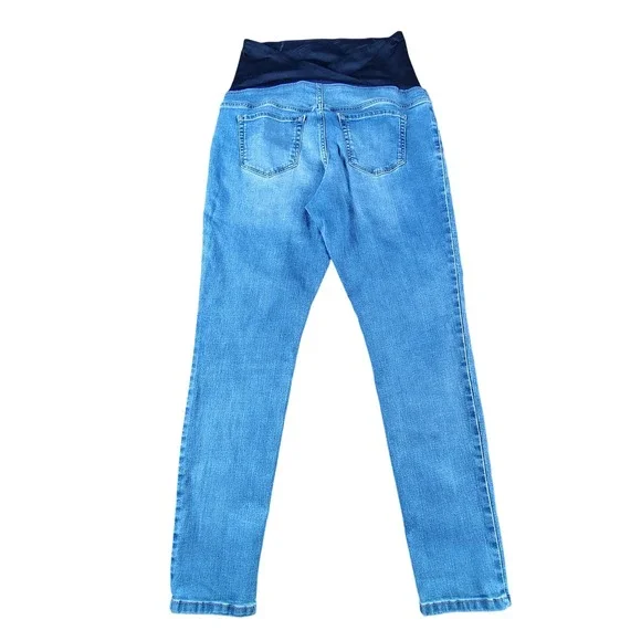 Isabel Maternity by Ingrid & Isabel Blue Medium Wash Jeggings Size 10/30R - Picture 5 of 6